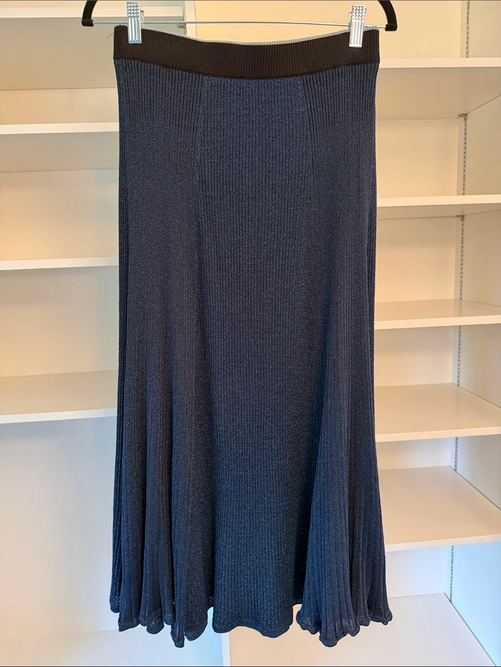 Rachel Comey Doss Skirt in Metallic Blue